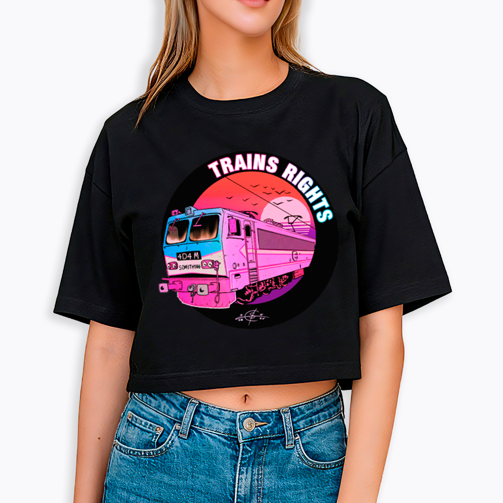 Trains Rights Cropped T-Shirt