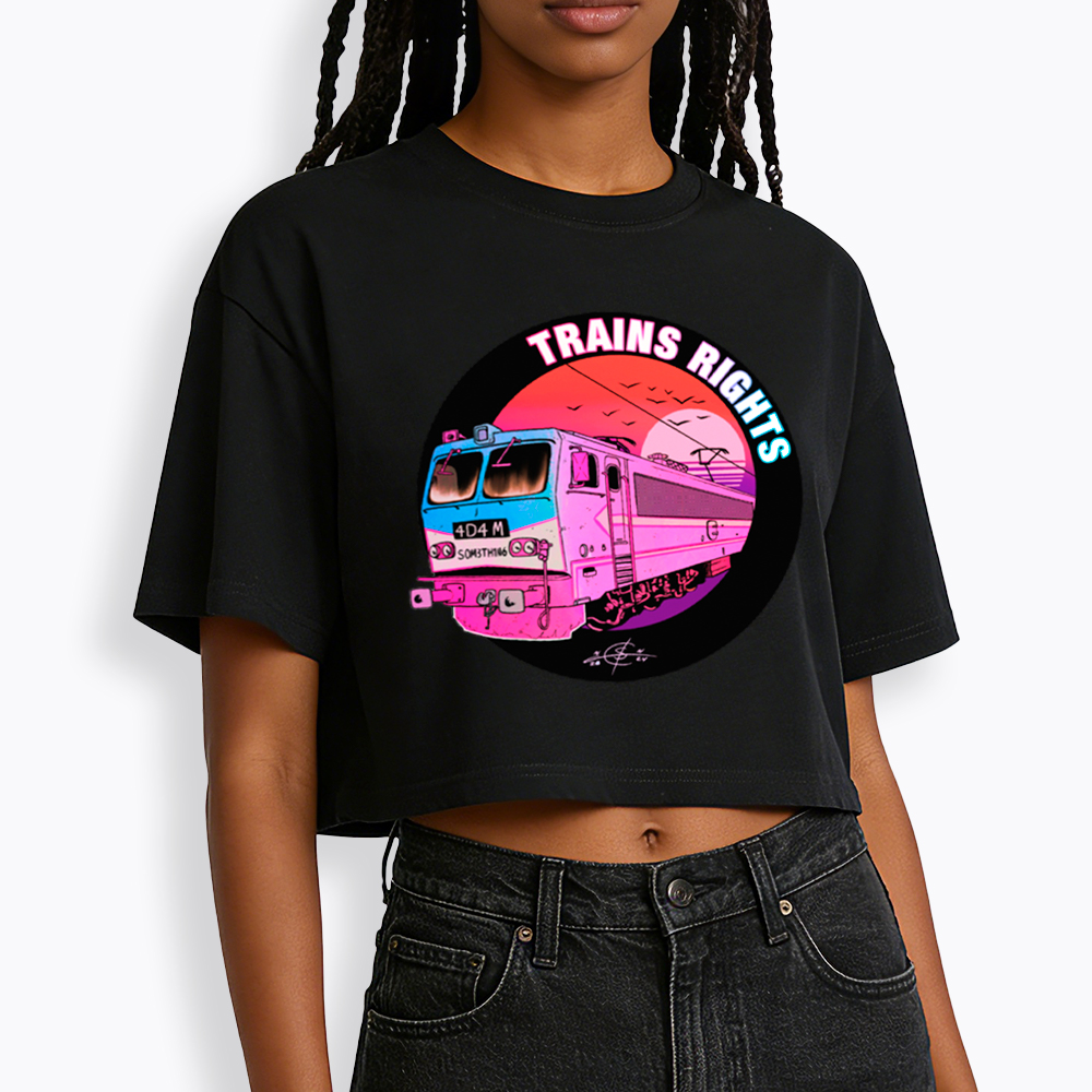Trains Rights Cropped T-Shirt