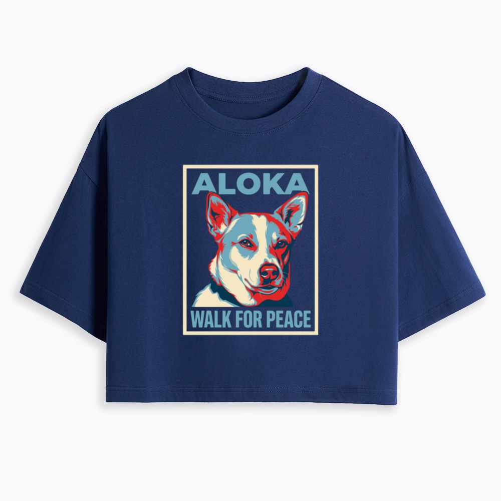 The Peace Dog Poster Cropped T-Shirts