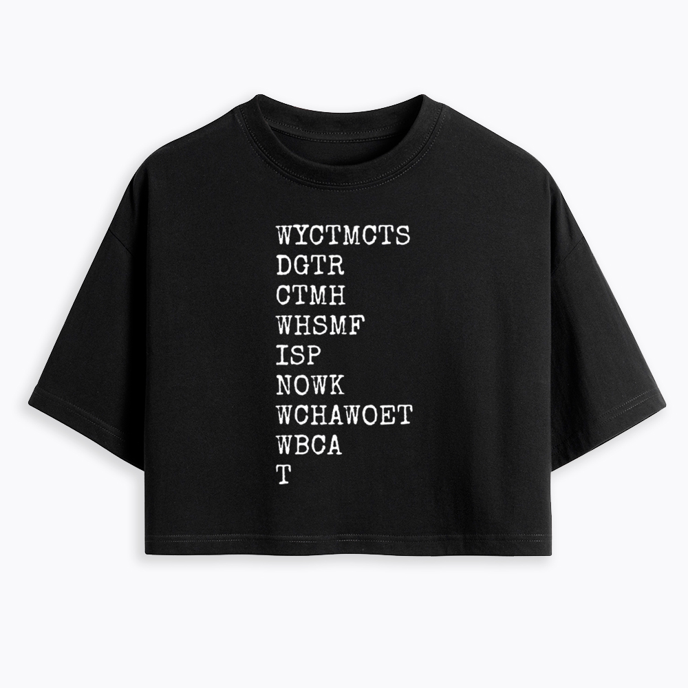 Will You Come To My Cottage This Summer Cropped T-Shirt