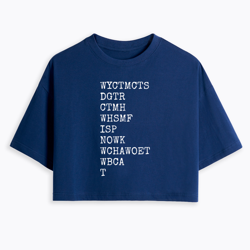 Will You Come To My Cottage This Summer Cropped T-Shirt