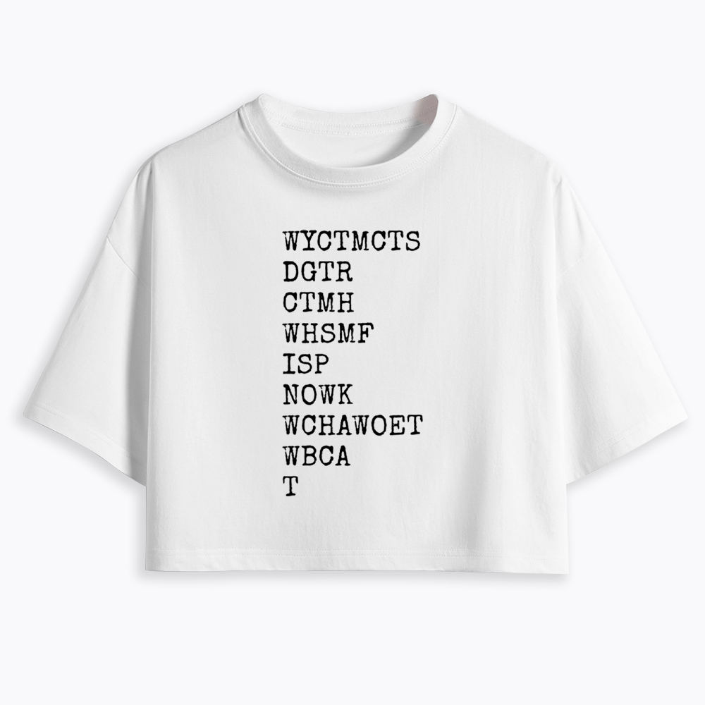 Will You Come To My Cottage This Summer Cropped T-Shirt