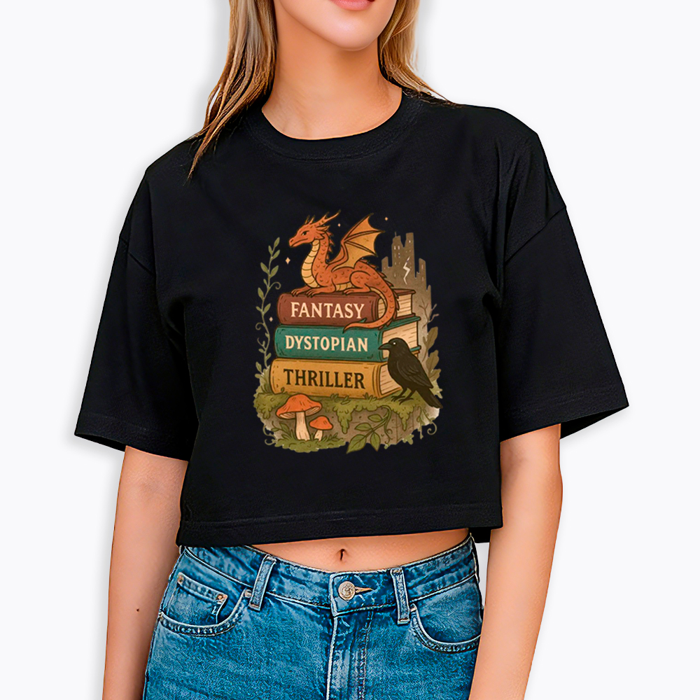 Imagination Survives Dystopia Cropped T-Shirt