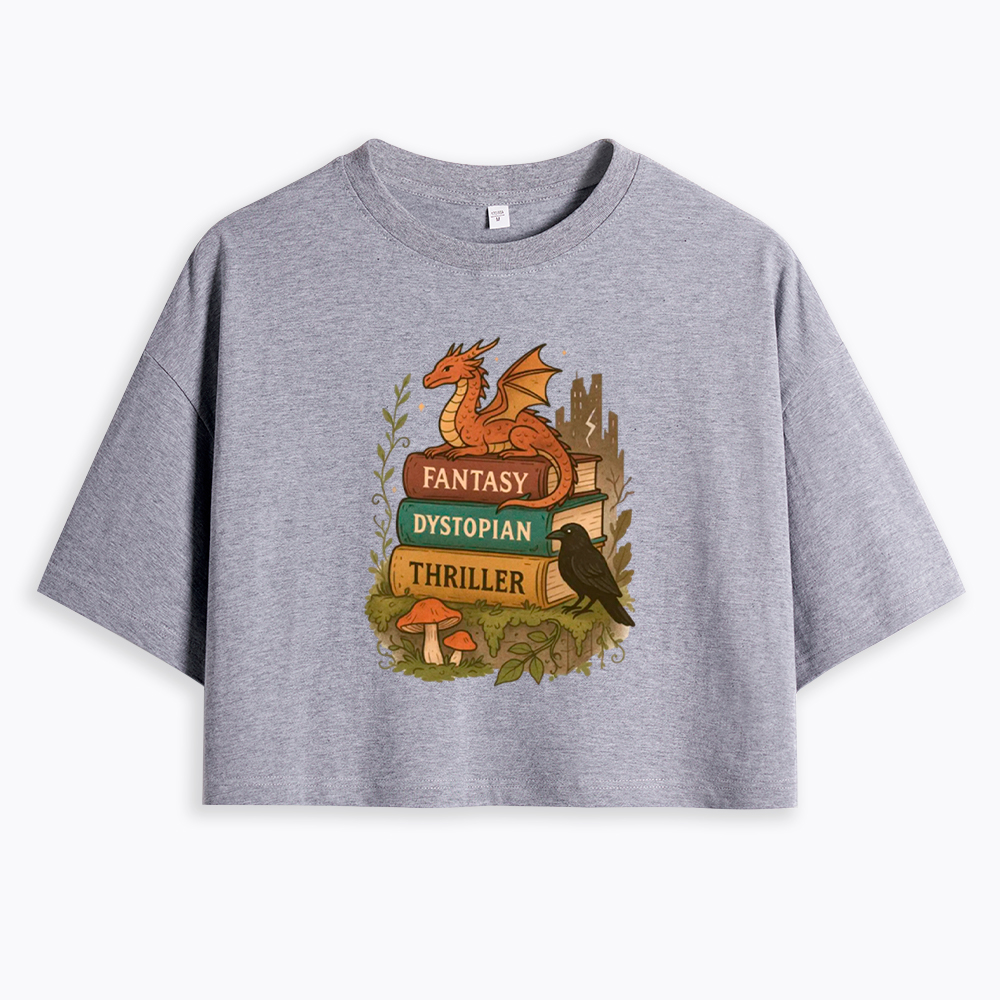Imagination Survives Dystopia Cropped T-Shirt