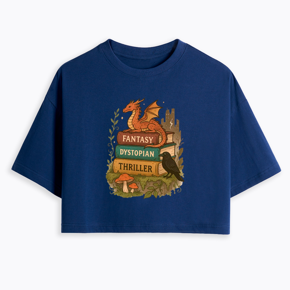 Imagination Survives Dystopia Cropped T-Shirt