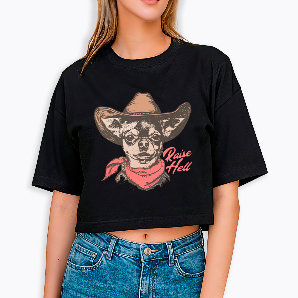 Raise Hell Cropped T-Shirt