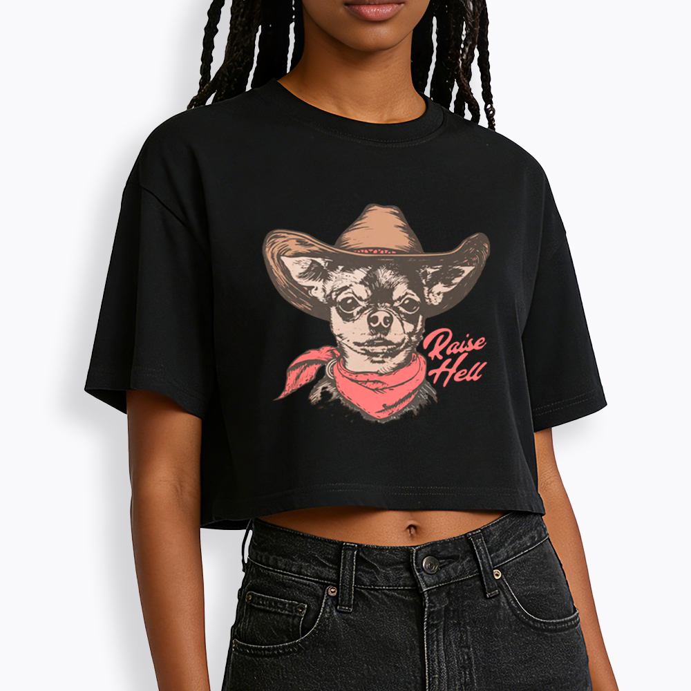Raise Hell Cropped T-Shirt