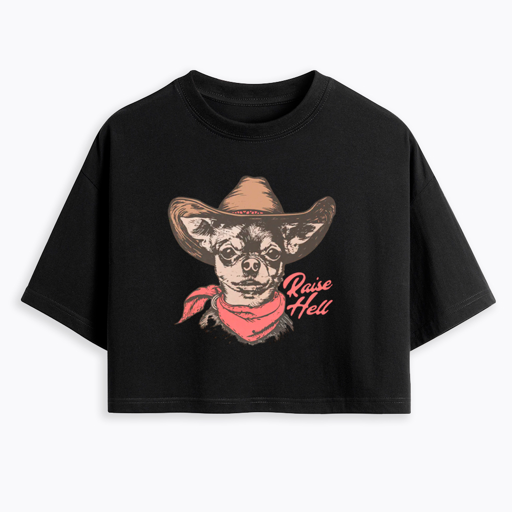 Raise Hell Cropped T-Shirt