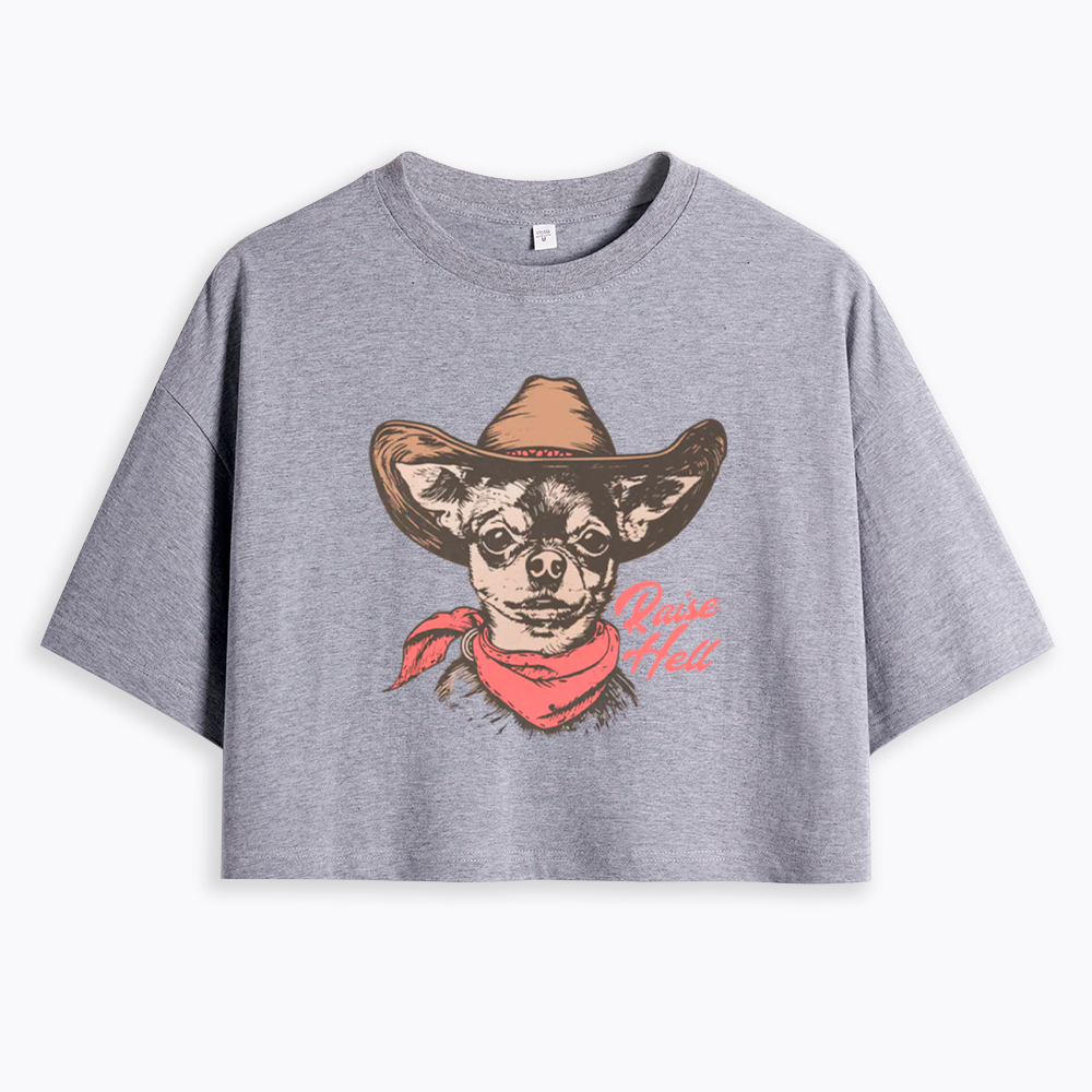 Raise Hell Cropped T-Shirt