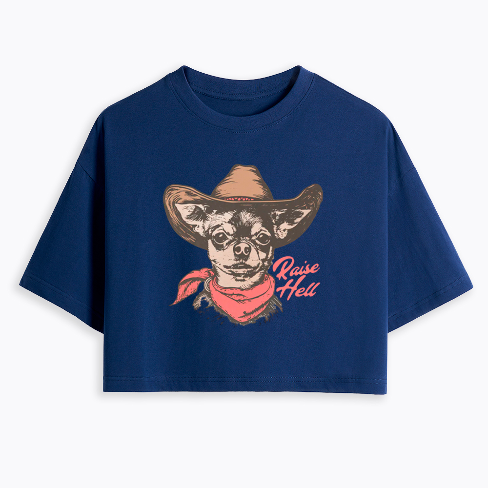 Raise Hell Cropped T-Shirt
