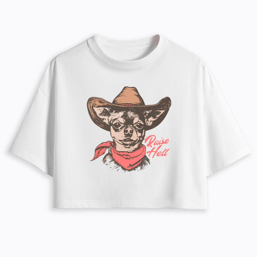 Raise Hell Cropped T-Shirt