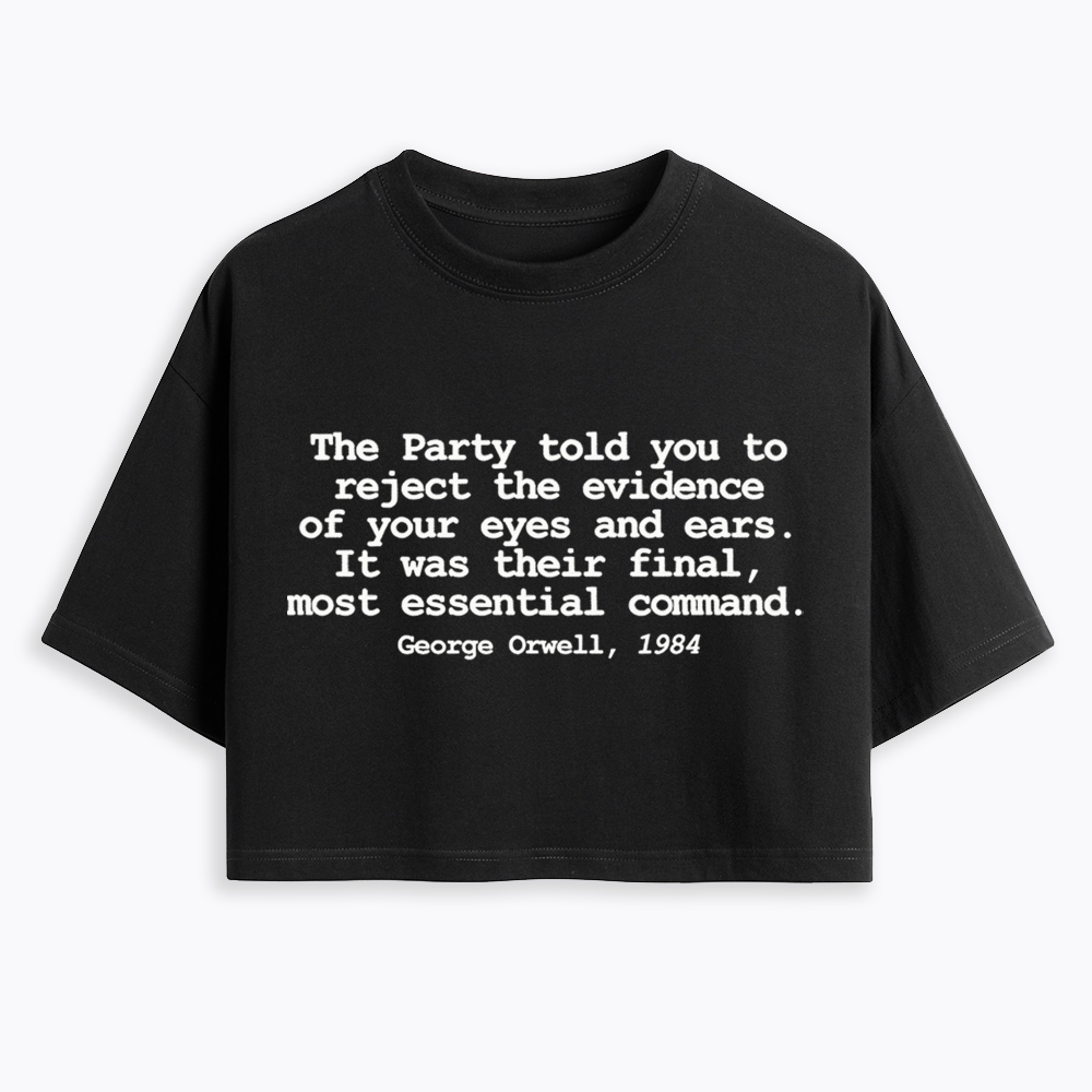 Reject The Evidence Cropped T-Shirt