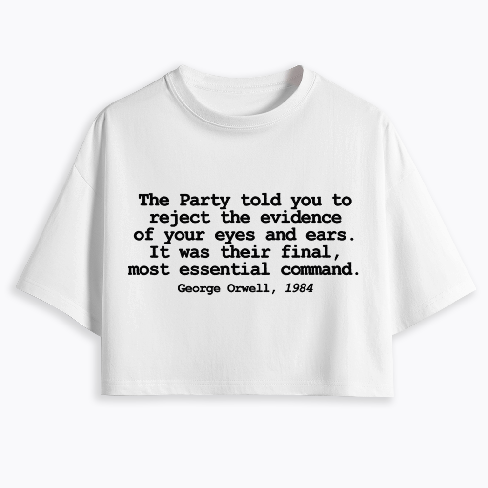 Reject The Evidence Cropped T-Shirt
