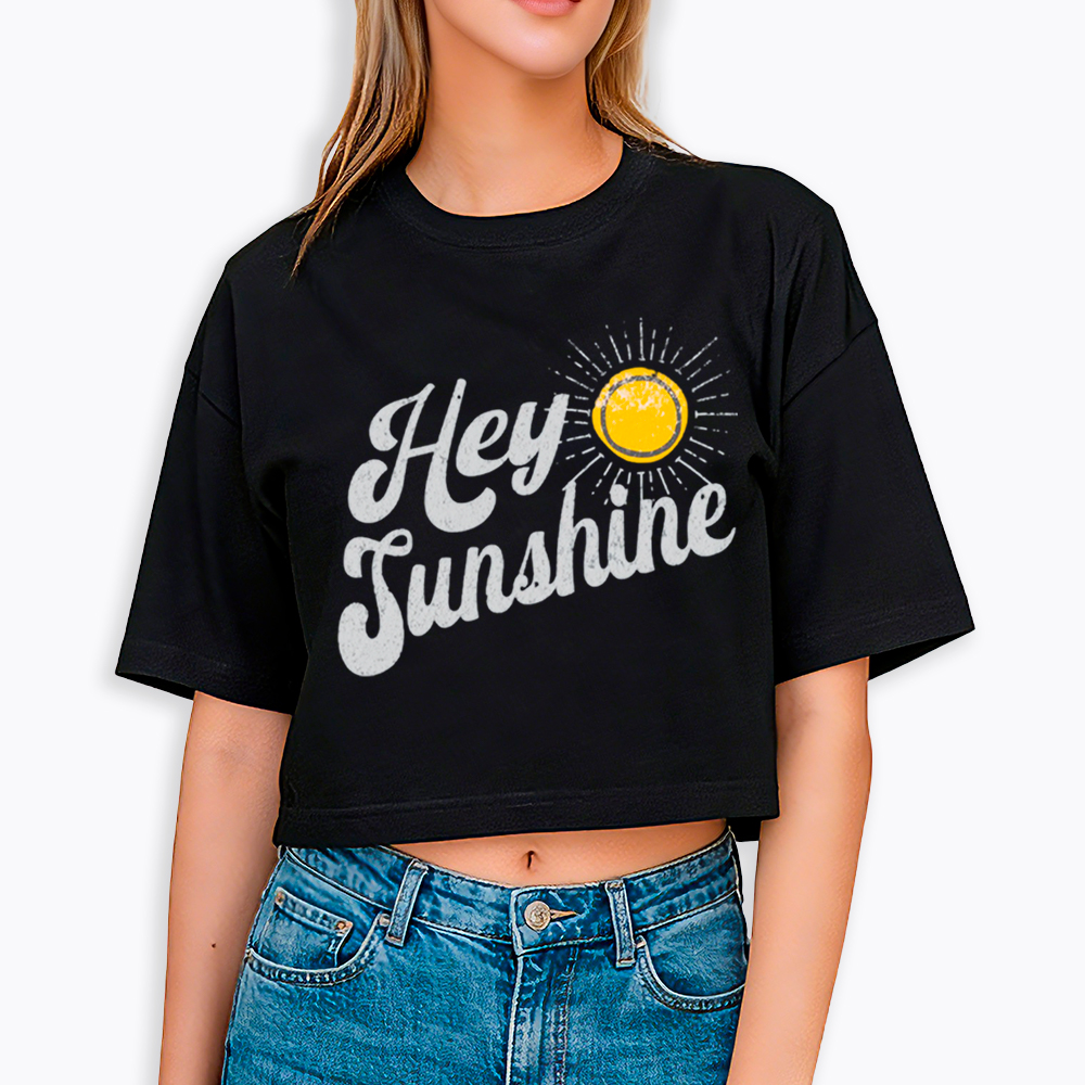 Be Kind Hey Sunshine Cropped T-Shirt