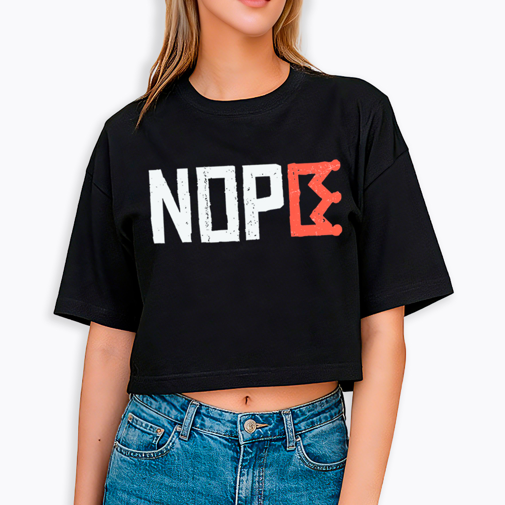 Nope Kings Justice Cropped T-Shirt