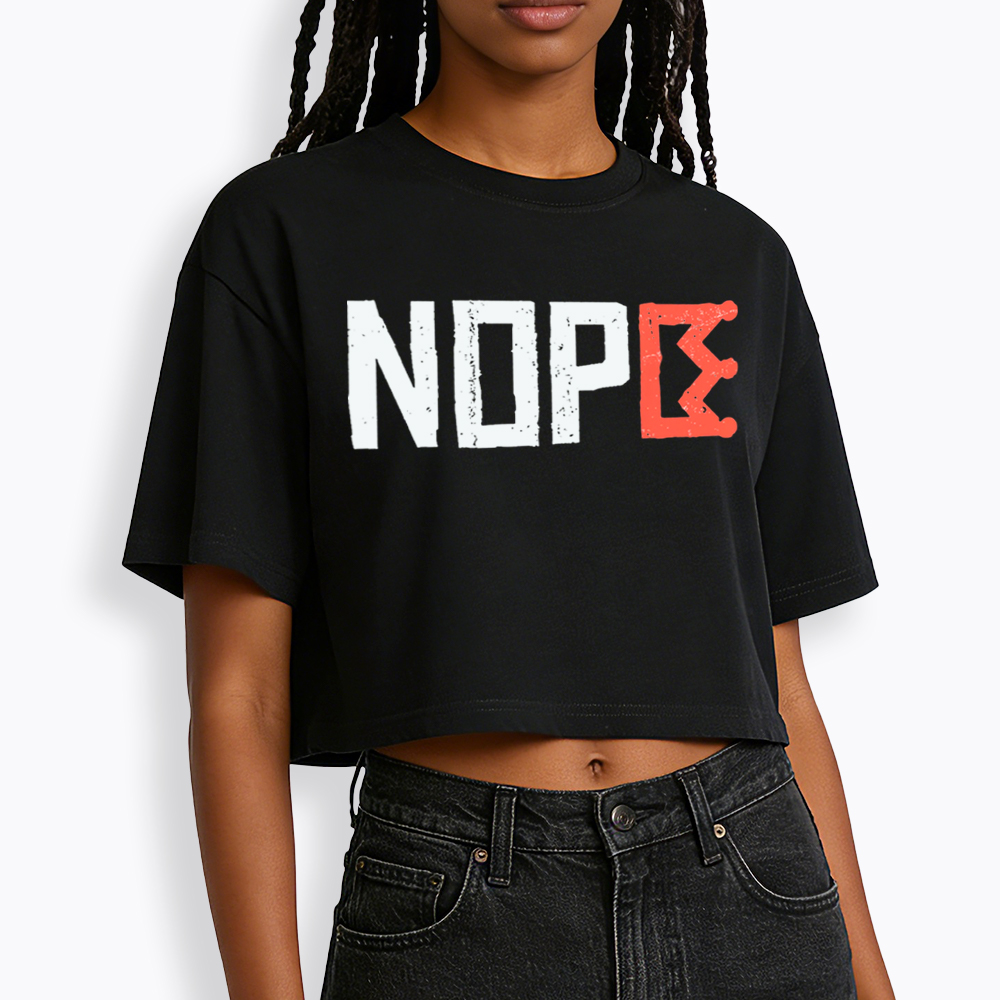 Nope Kings Justice Cropped T-Shirt