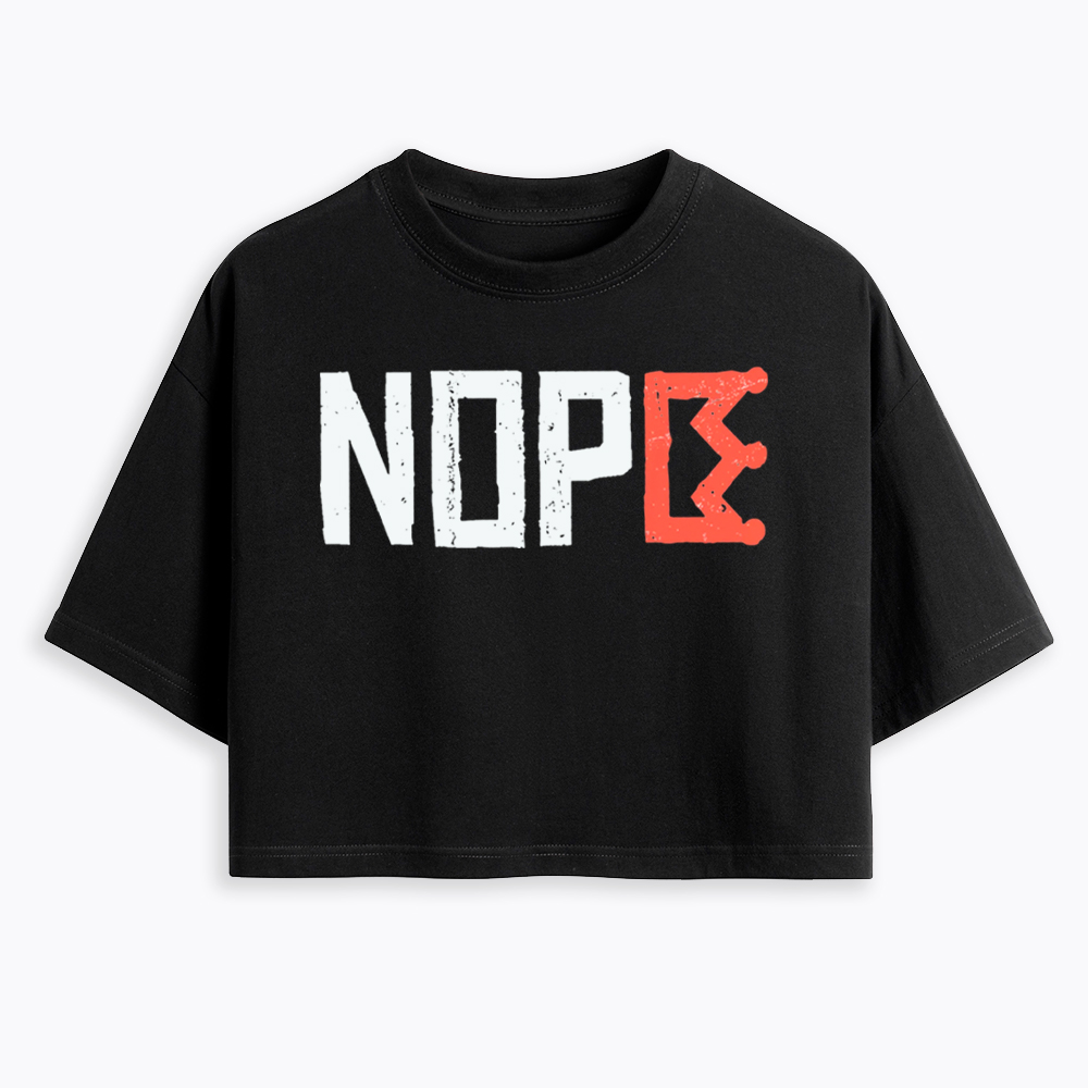 Nope Kings Justice Cropped T-Shirt