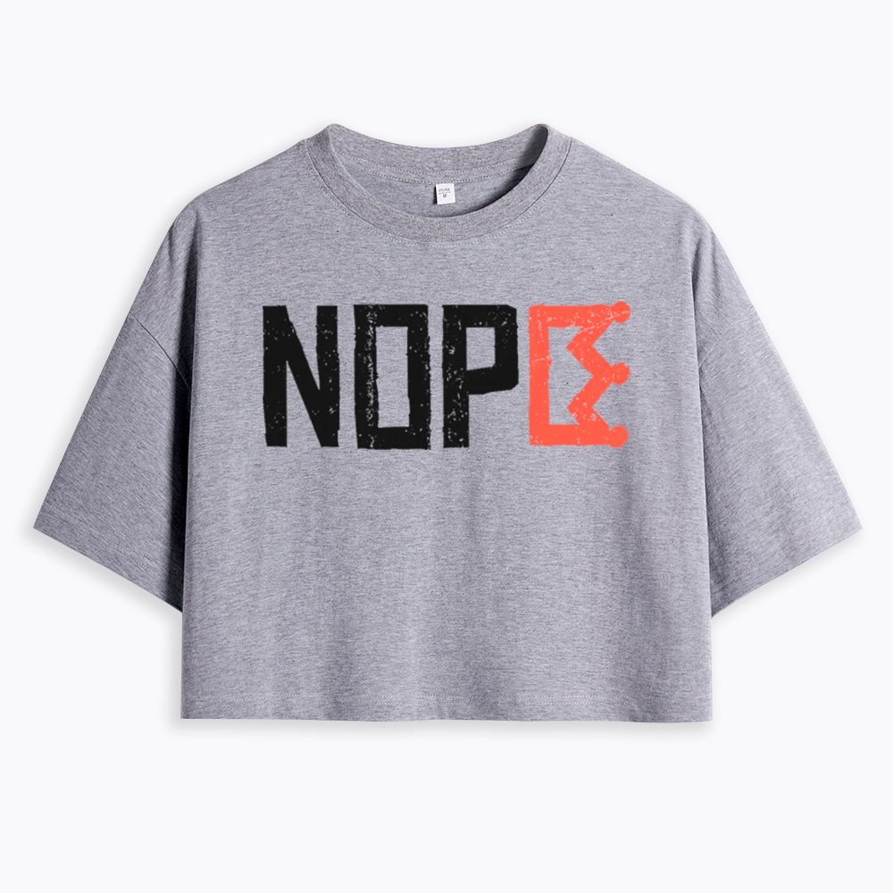 Nope Kings Justice Cropped T-Shirt