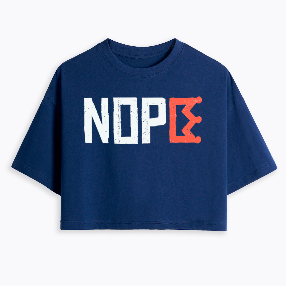 Nope Kings Justice Cropped T-Shirt