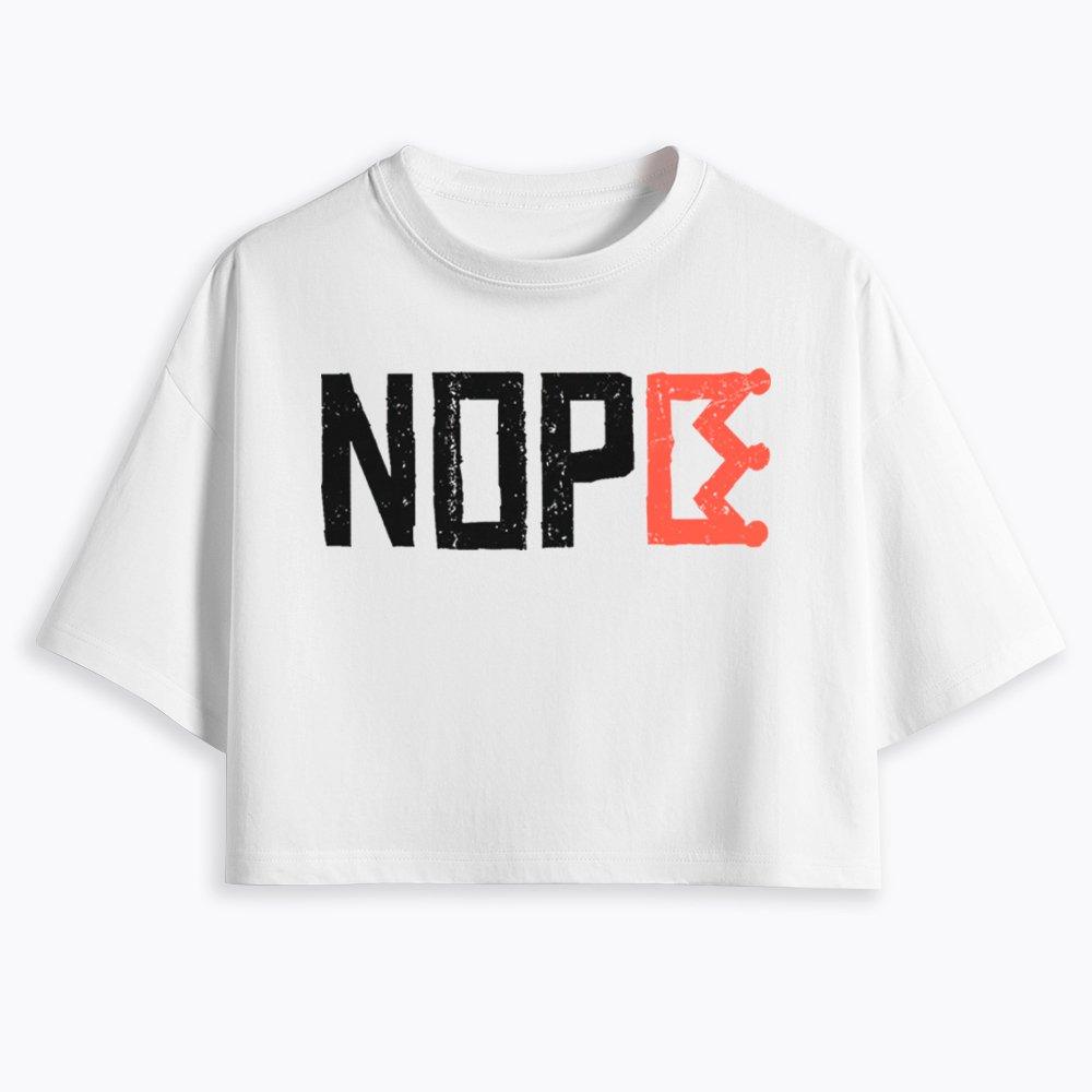 Nope Kings Justice Cropped T-Shirt