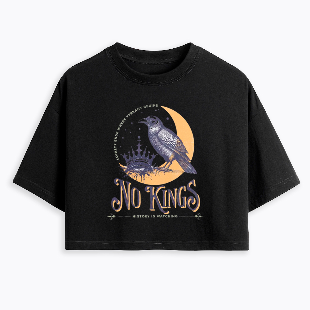 No Kings Protest Cropped T-Shirt