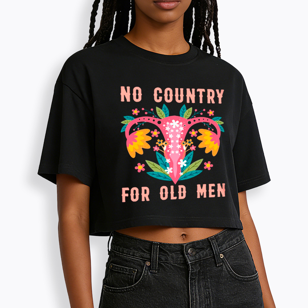 No Country For Old Men Cropped T-Shirt