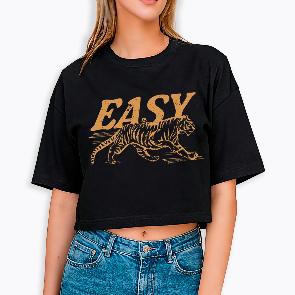 Easy Tiger Cropped T-Shirt