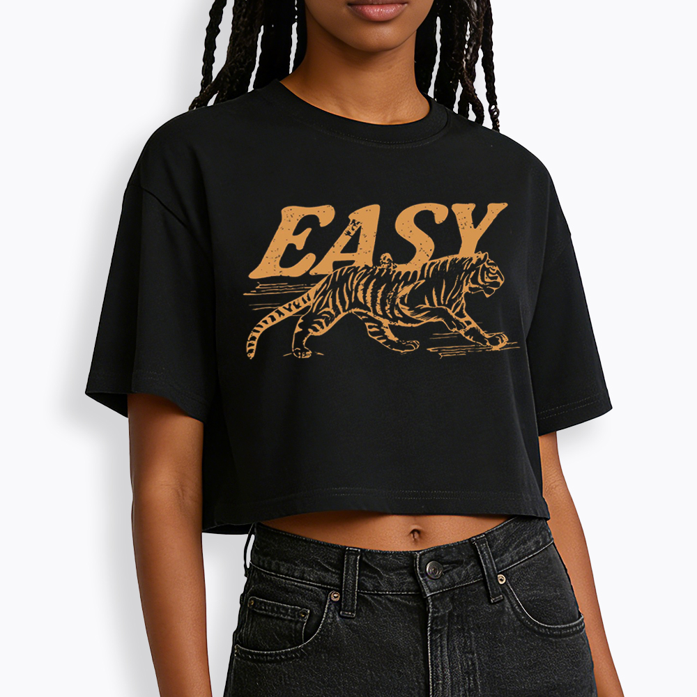 Easy Tiger Cropped T-Shirt