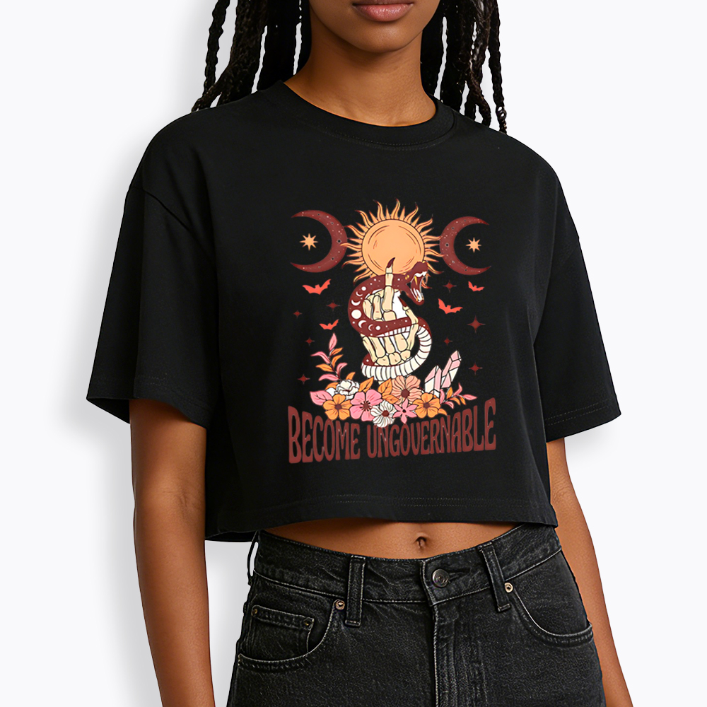 Become Ungovernable Cropped T-Shirt