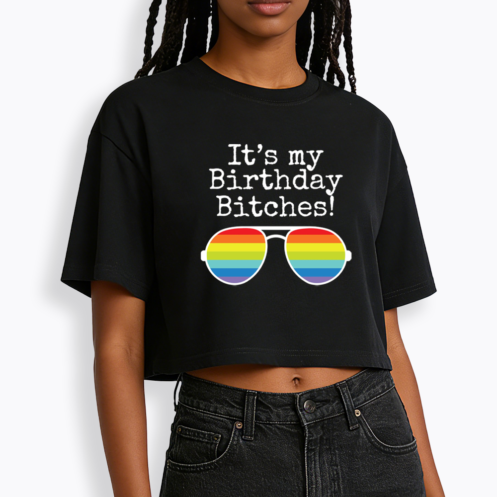 Its My Birthday Cropped T-Shirt