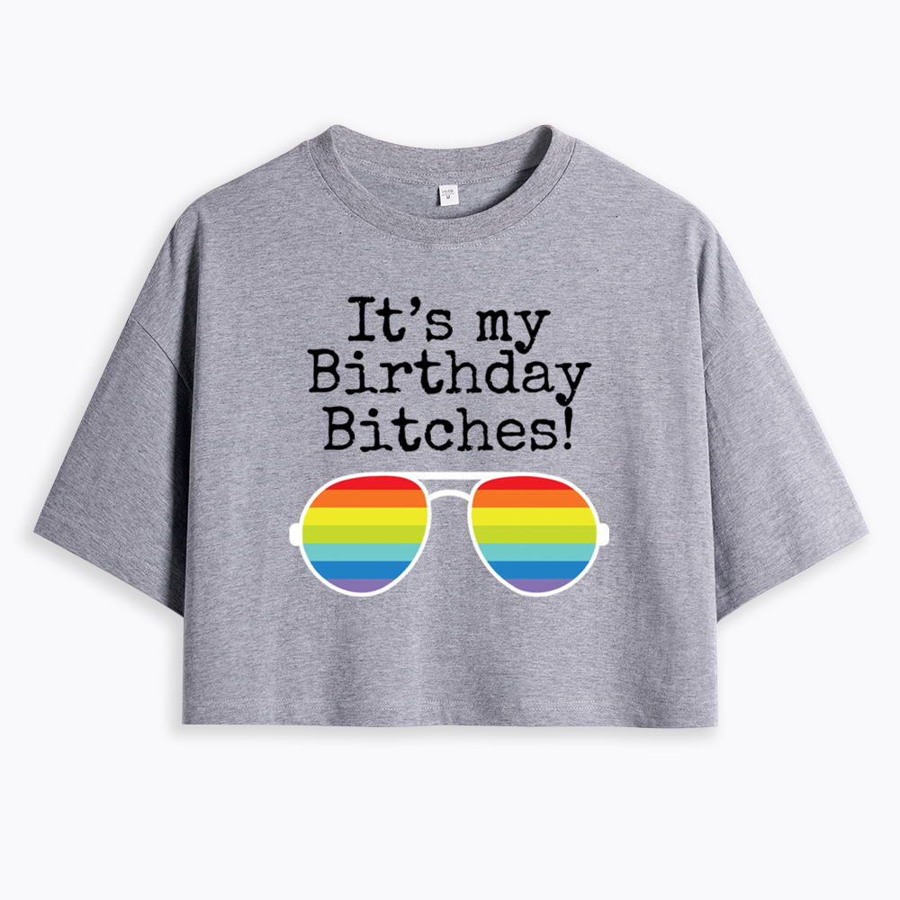 Its My Birthday Cropped T-Shirt
