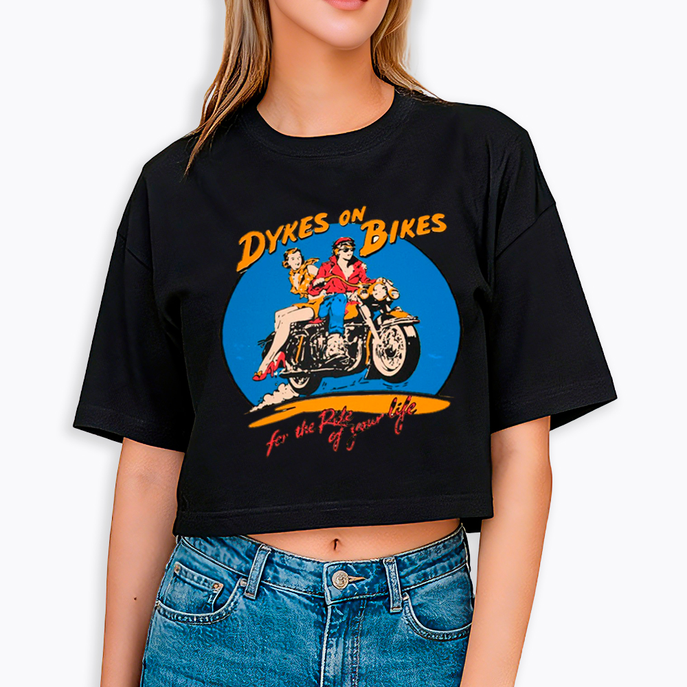 Dykes on Bikes Cropped T-Shirt