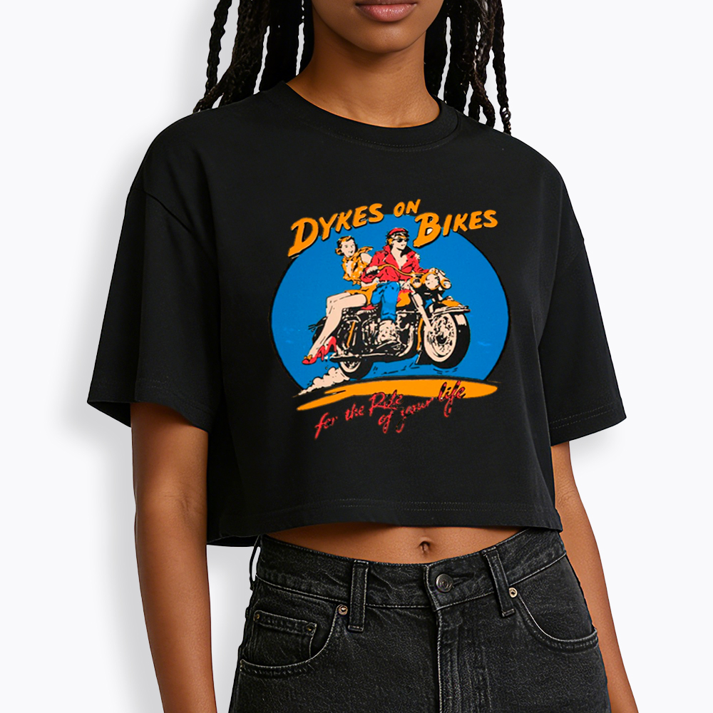 Dykes on Bikes Cropped T-Shirt