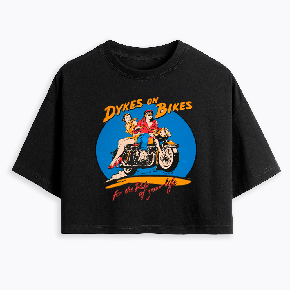 Dykes on Bikes Cropped T-Shirt