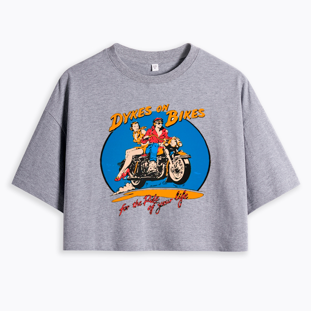 Dykes on Bikes Cropped T-Shirt