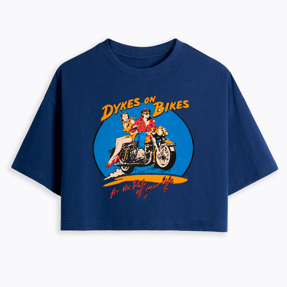 Dykes on Bikes Cropped T-Shirt