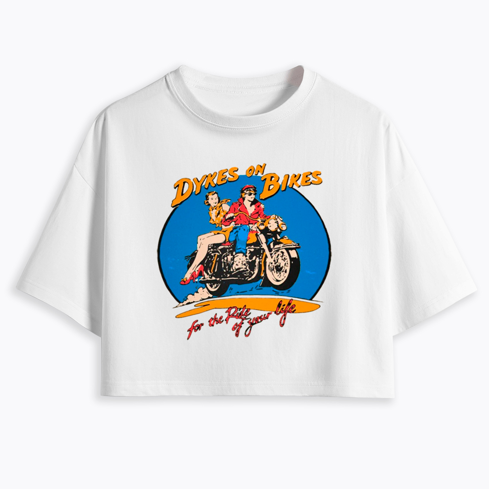 Dykes on Bikes Cropped T-Shirt