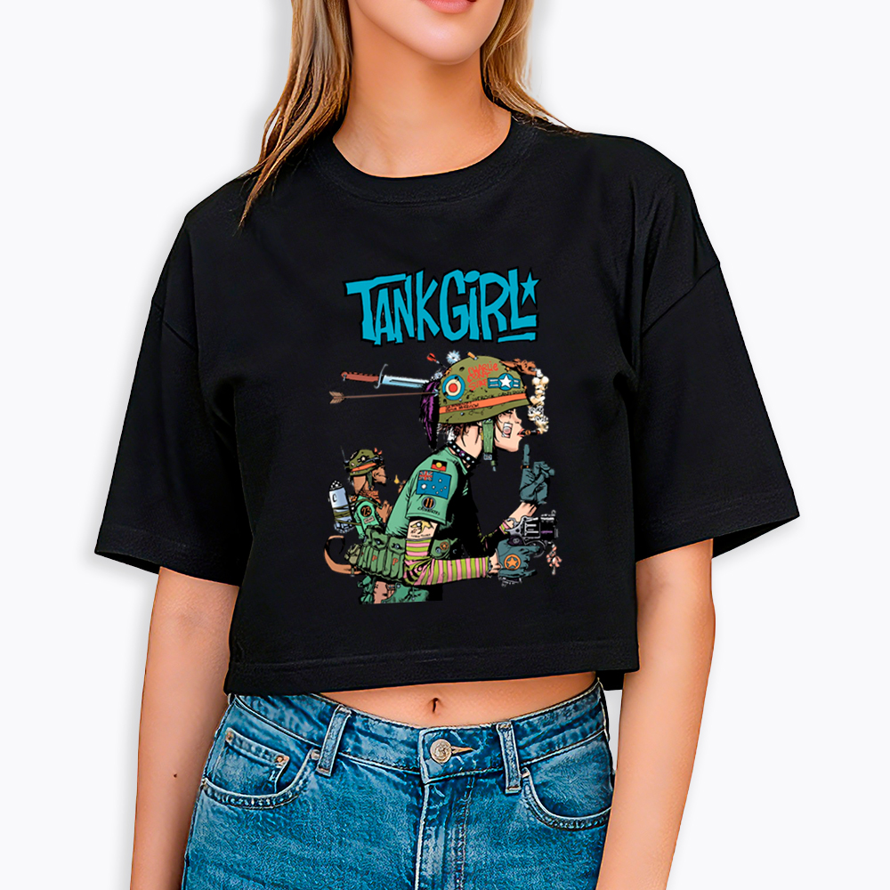Punk Girl Cropped T-Shirt