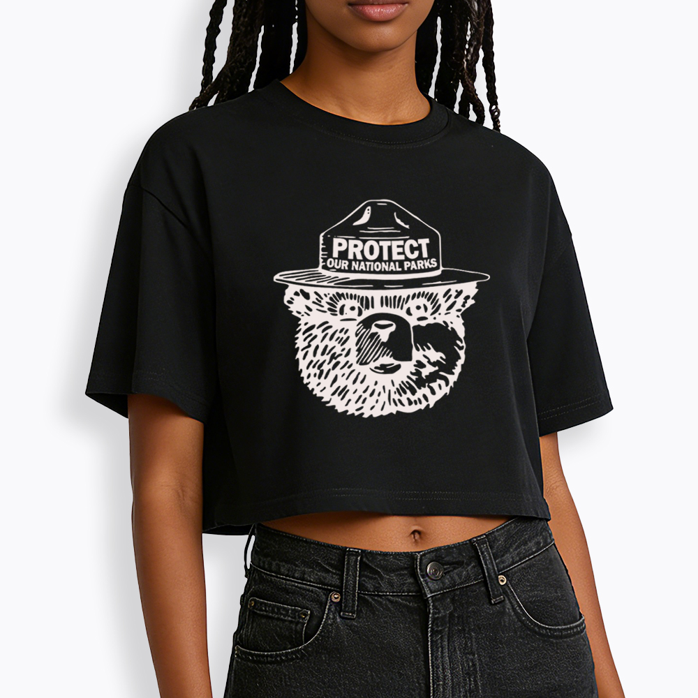 Protect Our Parks Cropped T-Shirt