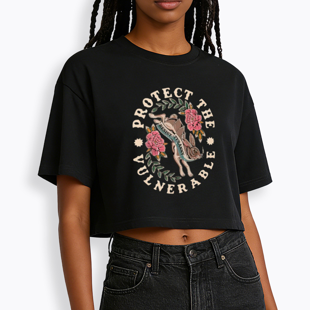Protect The Vulnerable Cropped T-Shirt
