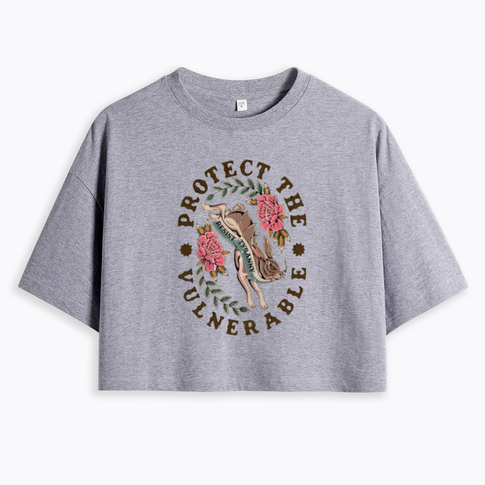Protect The Vulnerable Cropped T-Shirt