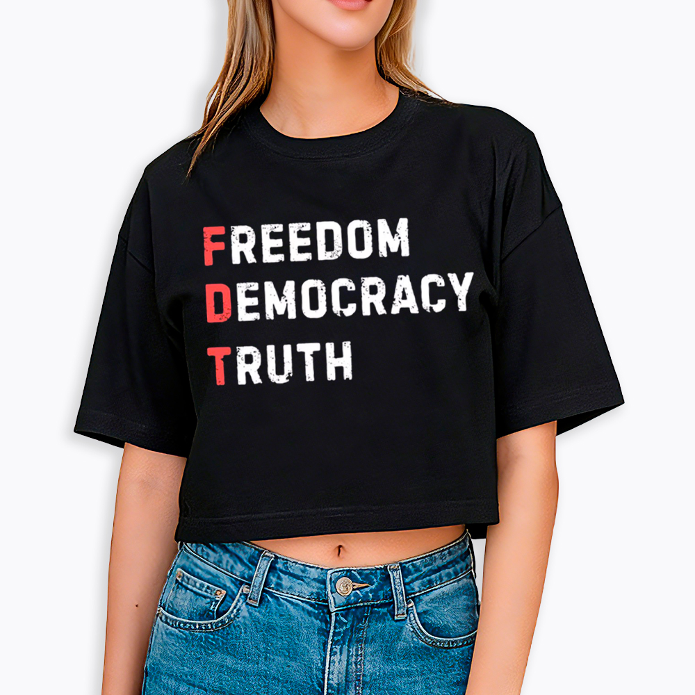 Freedom Truth  Hope Cropped T-Shirt