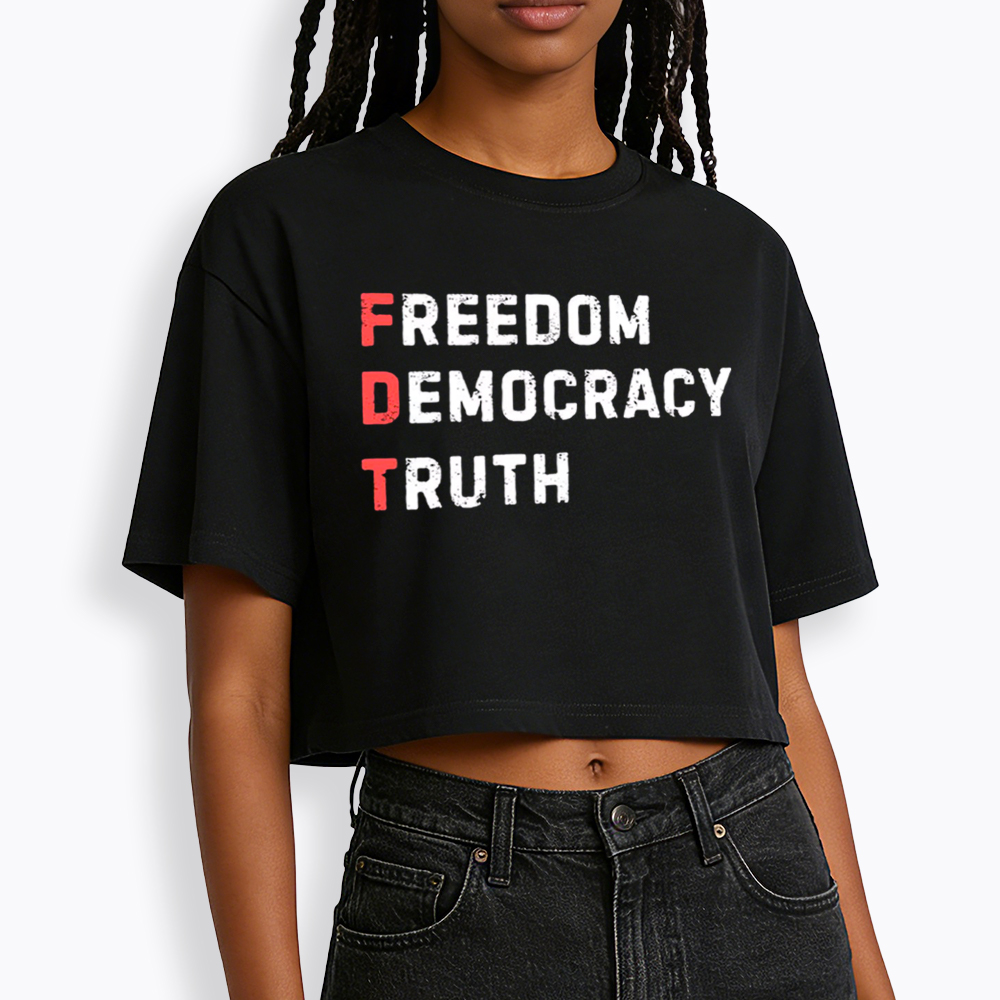 Freedom Truth  Hope Cropped T-Shirt