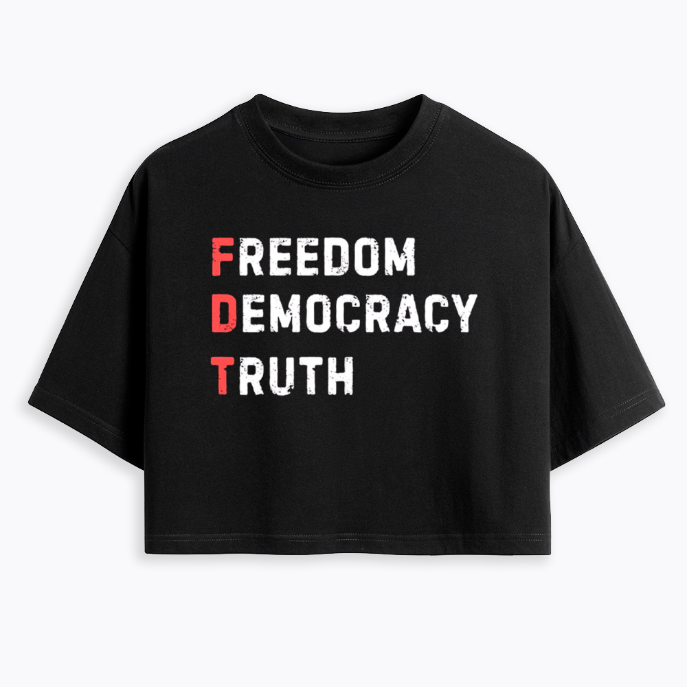 Freedom Truth  Hope Cropped T-Shirt