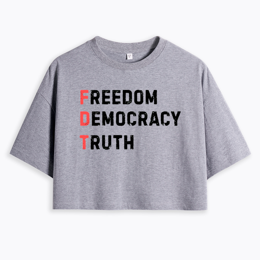 Freedom Truth  Hope Cropped T-Shirt