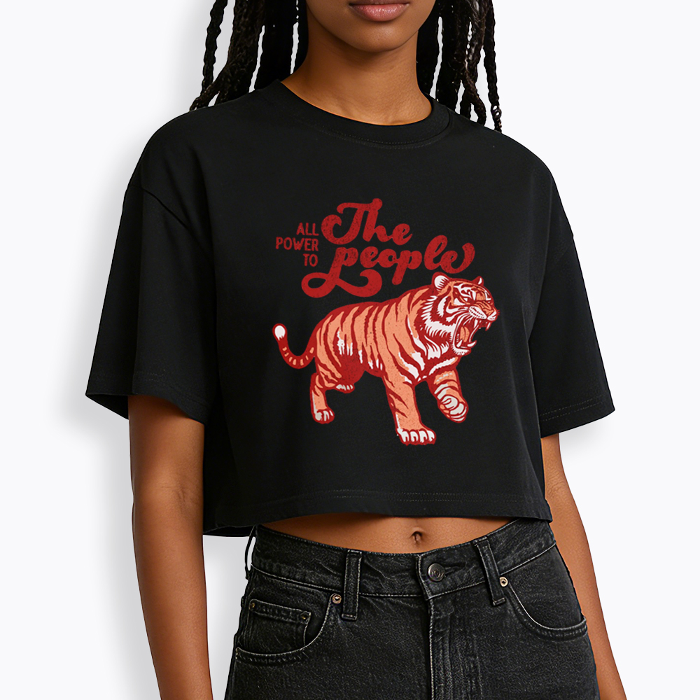 All Power To The People Cropped T-Shirt