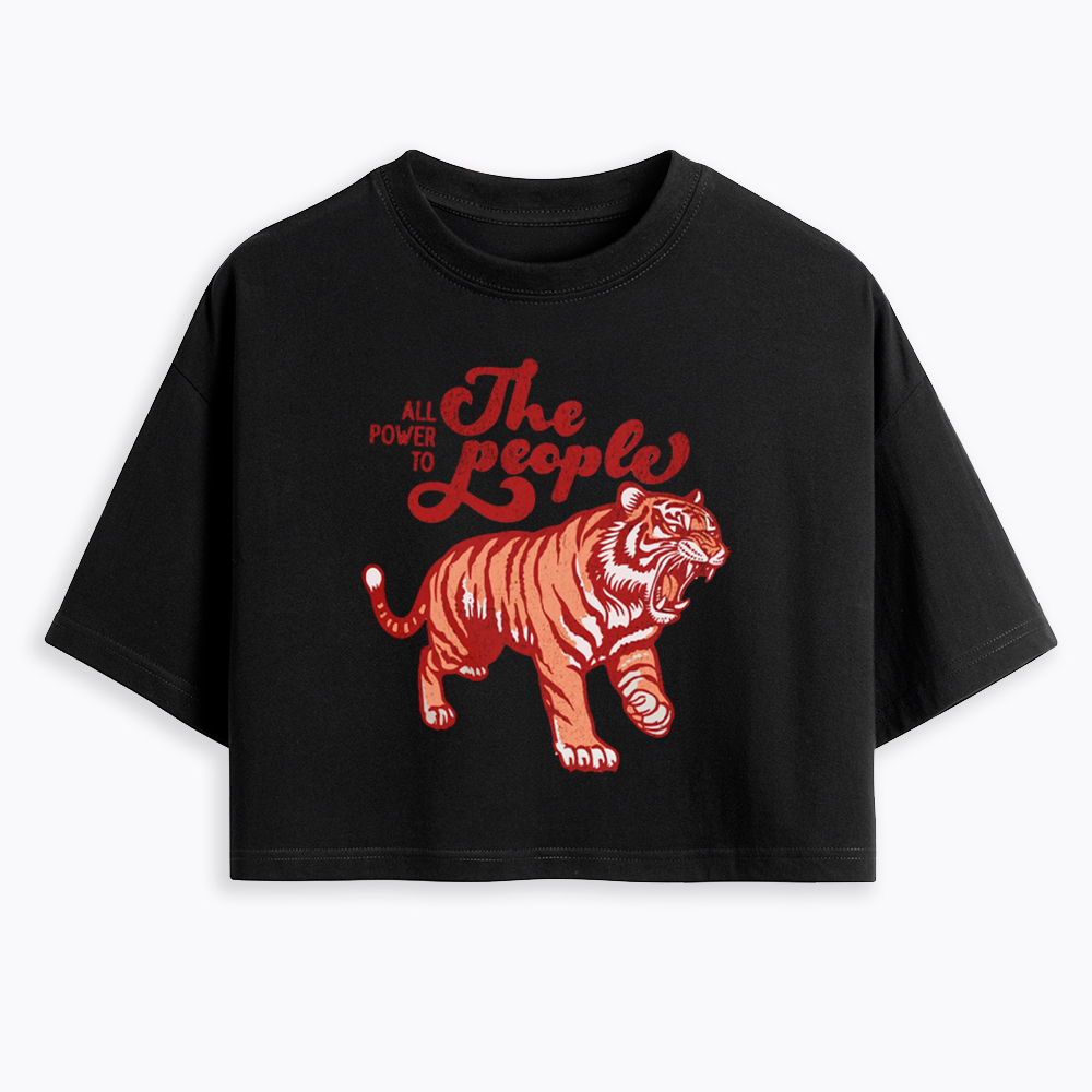 All Power To The People Cropped T-Shirt