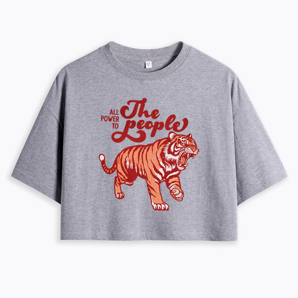 All Power To The People Cropped T-Shirt