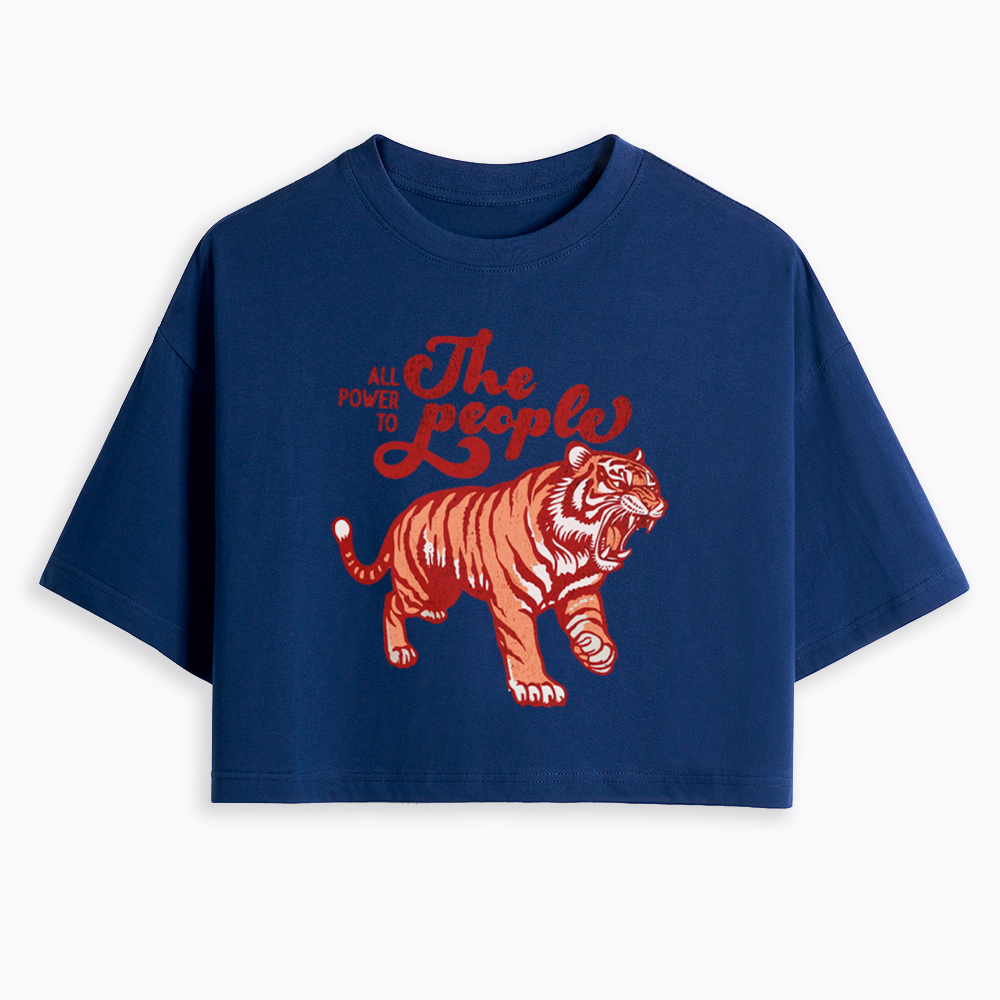 All Power To The People Cropped T-Shirt