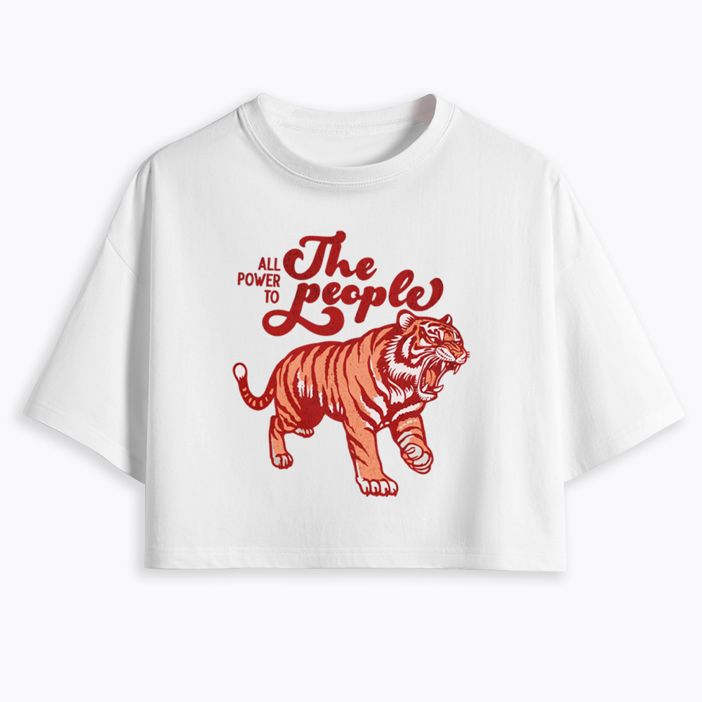 All Power To The People Cropped T-Shirt